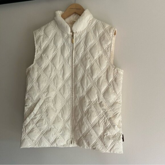 Moncler Vintage Cream Down Jacket Vest - Picture 2 of 13